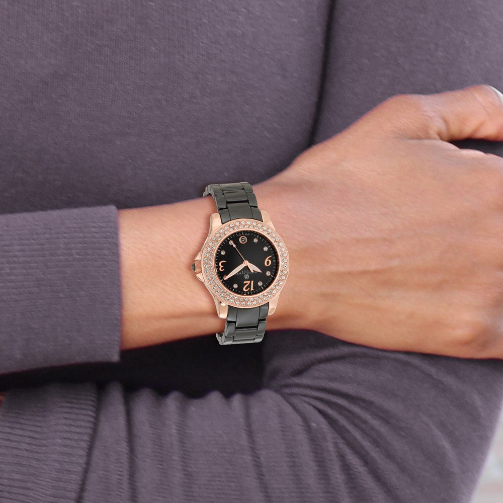 Alternate view of the Charles Hubert Ladies Black Ceramic 40mm Watch by The Black Bow Jewelry Co.