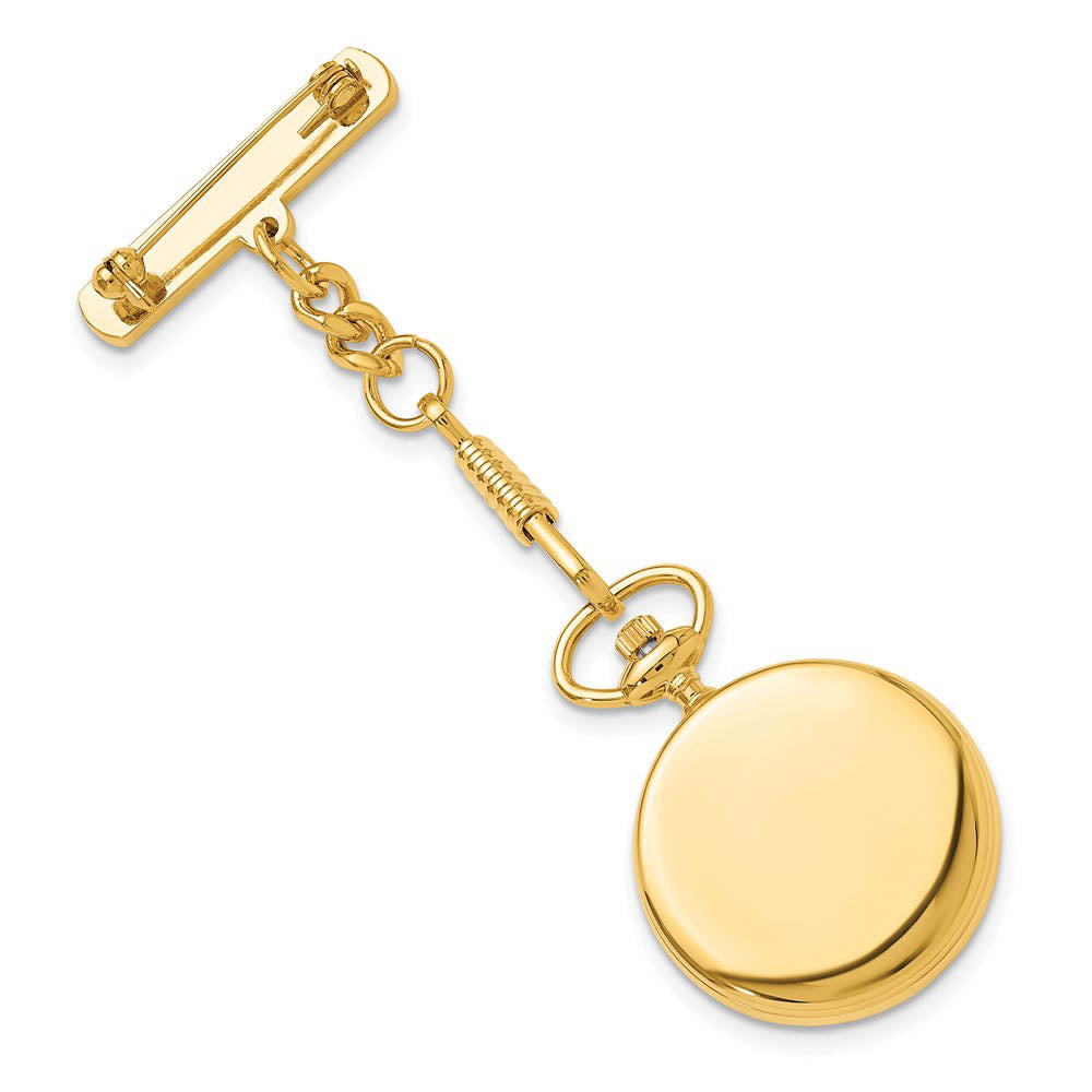 Alternate view of the Charles Hubert Gold-finish White Dial Pin Nurse Watch by The Black Bow Jewelry Co.