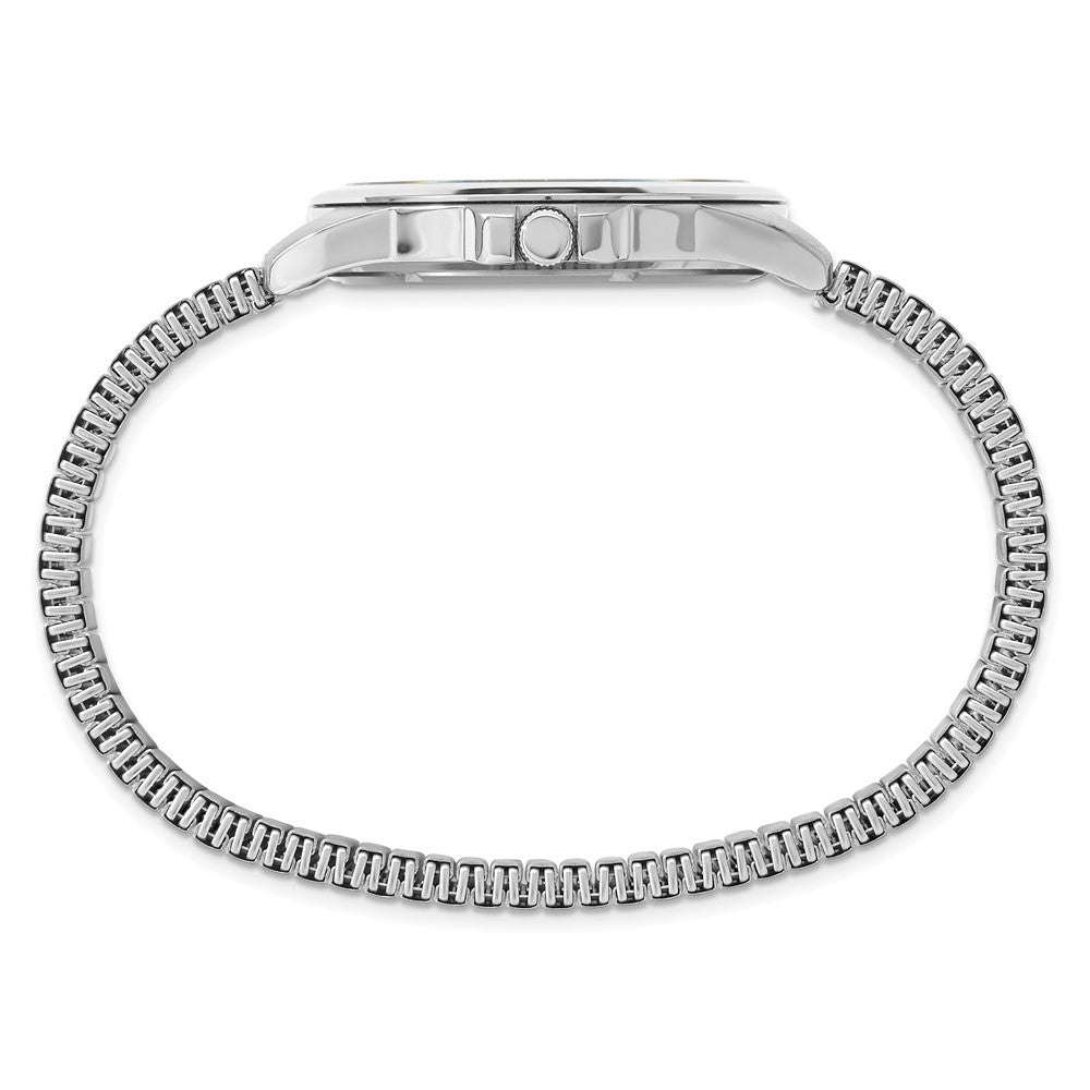 Alternate view of the Charles Hubert Mens Titanium Black Dial Expansion Band Watch by The Black Bow Jewelry Co.