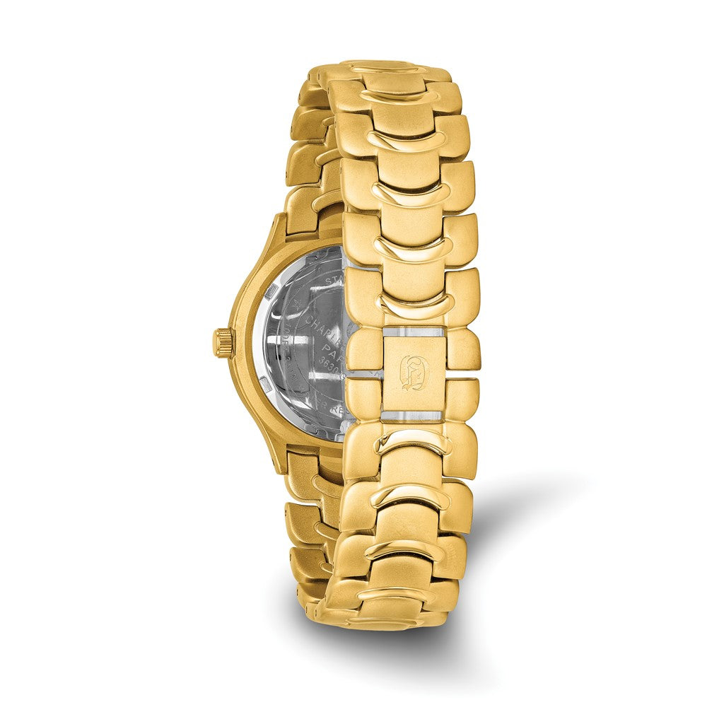 Alternate view of the Charles Hubert Mens Gold-finish White Dial Watch by The Black Bow Jewelry Co.