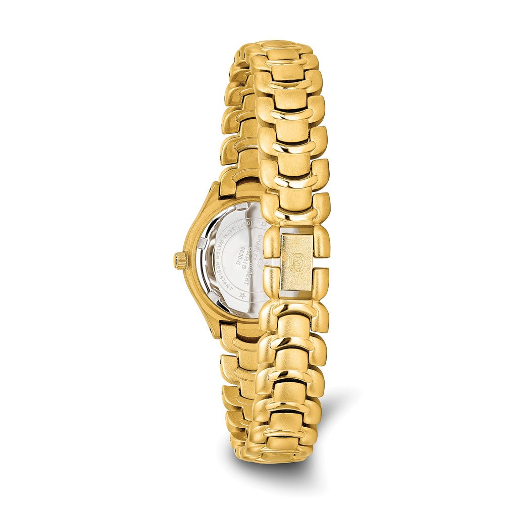 Alternate view of the Charles Hubert Ladies Gold-finish White Dial Watch by The Black Bow Jewelry Co.