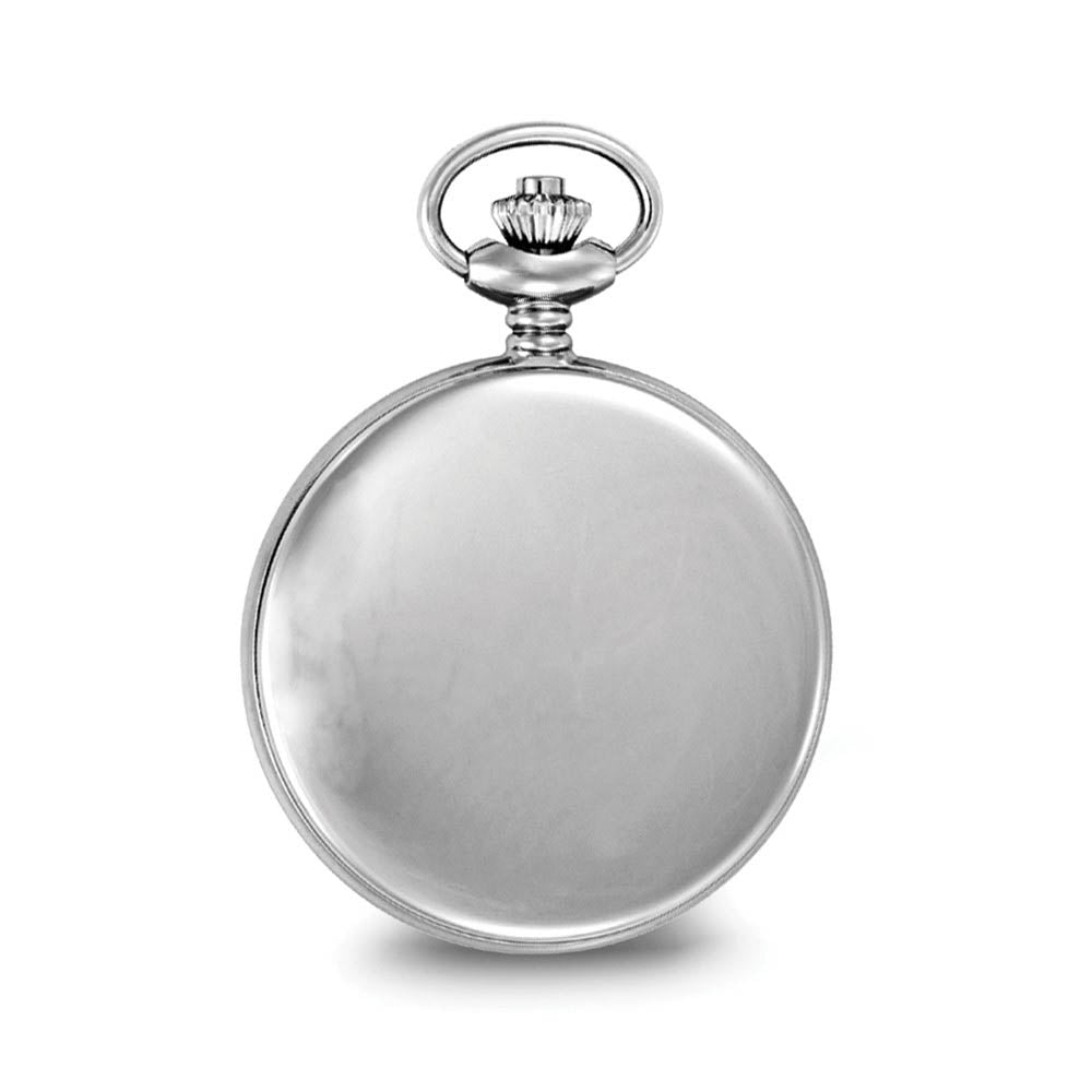 Alternate view of the Charles Hubert Stainless Steel White Dial with Date 48mm Pocket Watch by The Black Bow Jewelry Co.