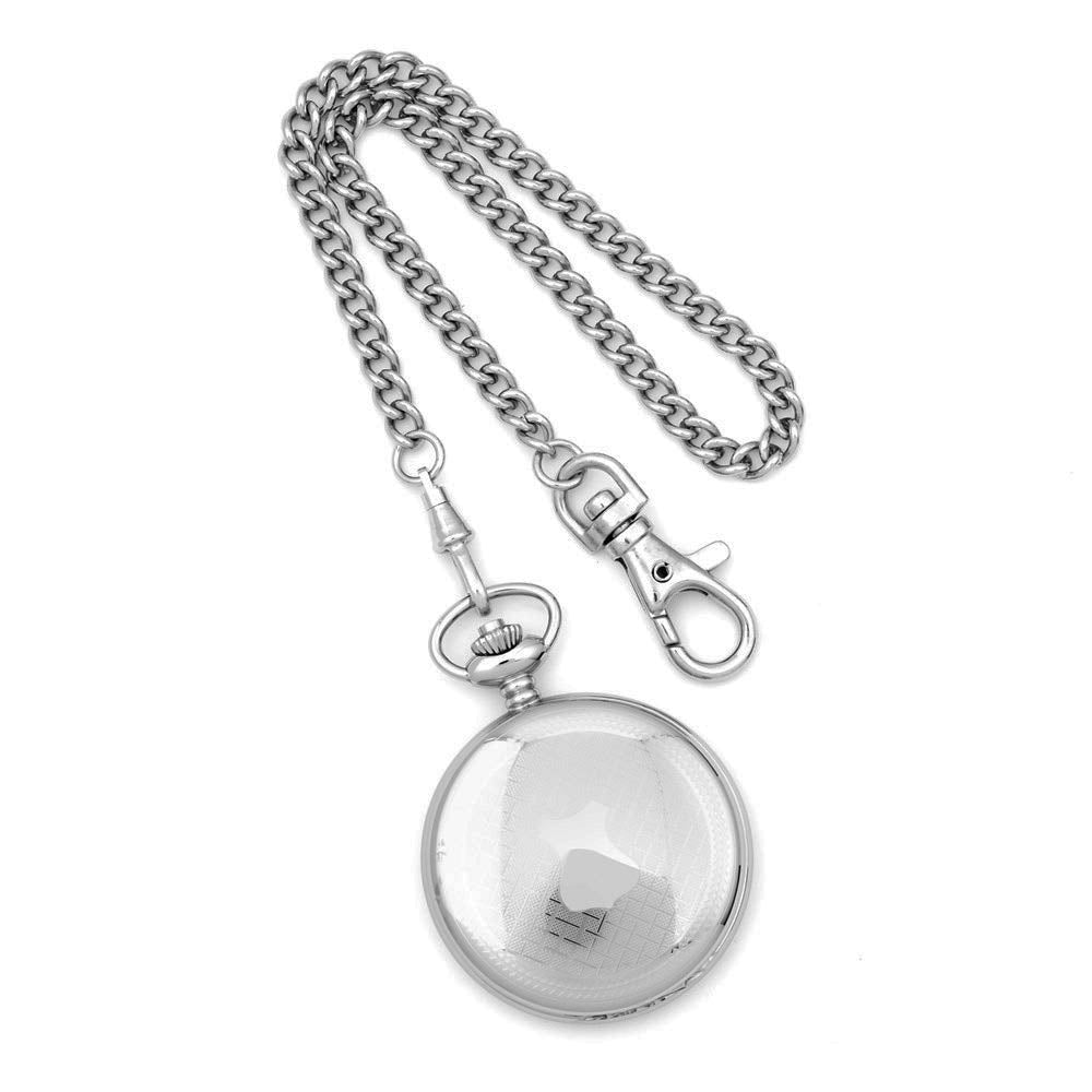 Alternate view of the Charles Hubert Stainless Steel White Dial with Date 48mm Pocket Watch by The Black Bow Jewelry Co.