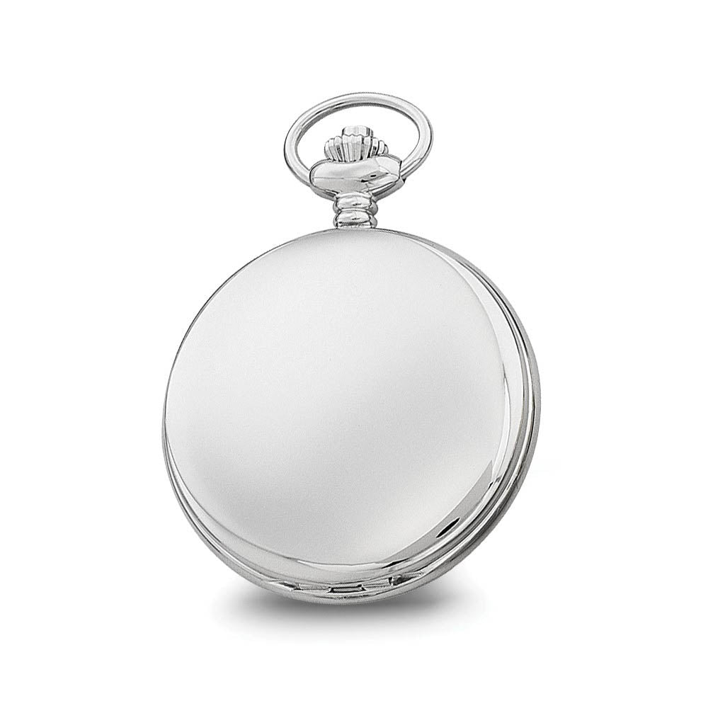 Alternate view of the Charles Hubert Stainless Steel White Dial with Date Pocket Watch 48mm by The Black Bow Jewelry Co.