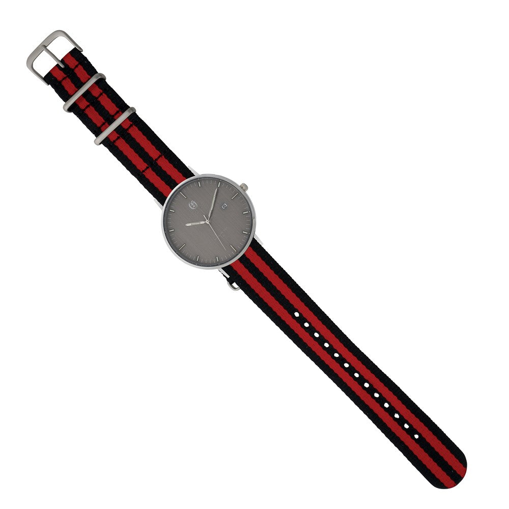Alternate view of the Charles Hubert Stainless Steel w/2 BandsTritium Grey Dial Watch by The Black Bow Jewelry Co.