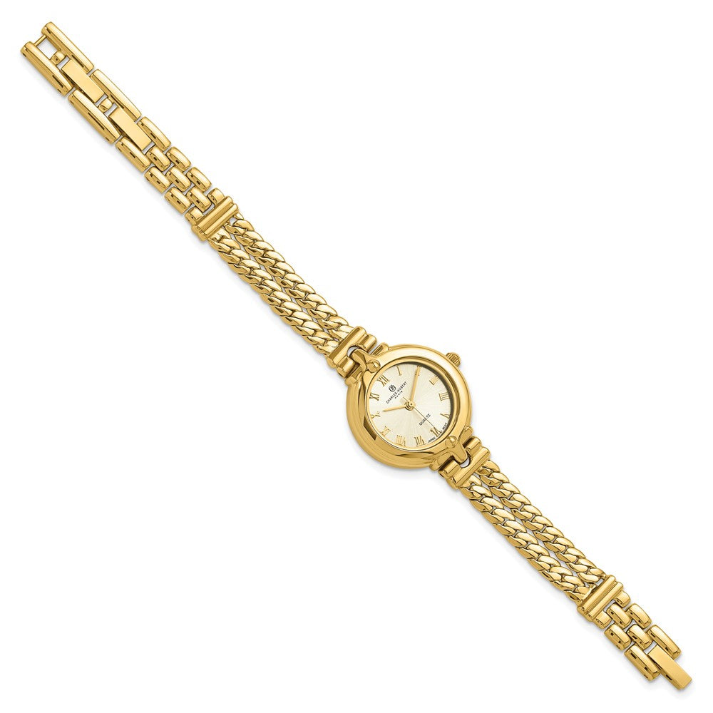 Alternate view of the Charles Hubert Ladies Gold Finish Gold Dial Chain Bracelet Watch by The Black Bow Jewelry Co.