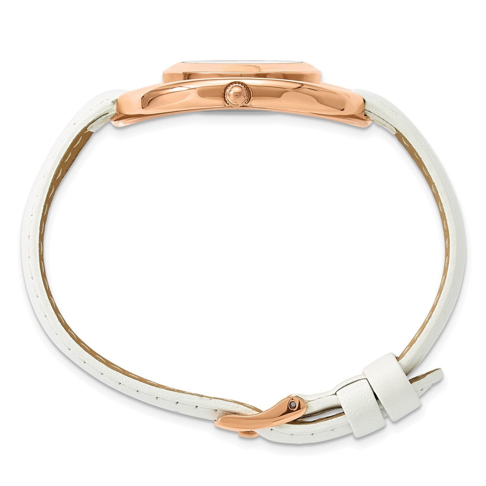 Alternate view of the Charles Hubert Ladies Rose Finish Silver Dial Modern Circle Watch by The Black Bow Jewelry Co.