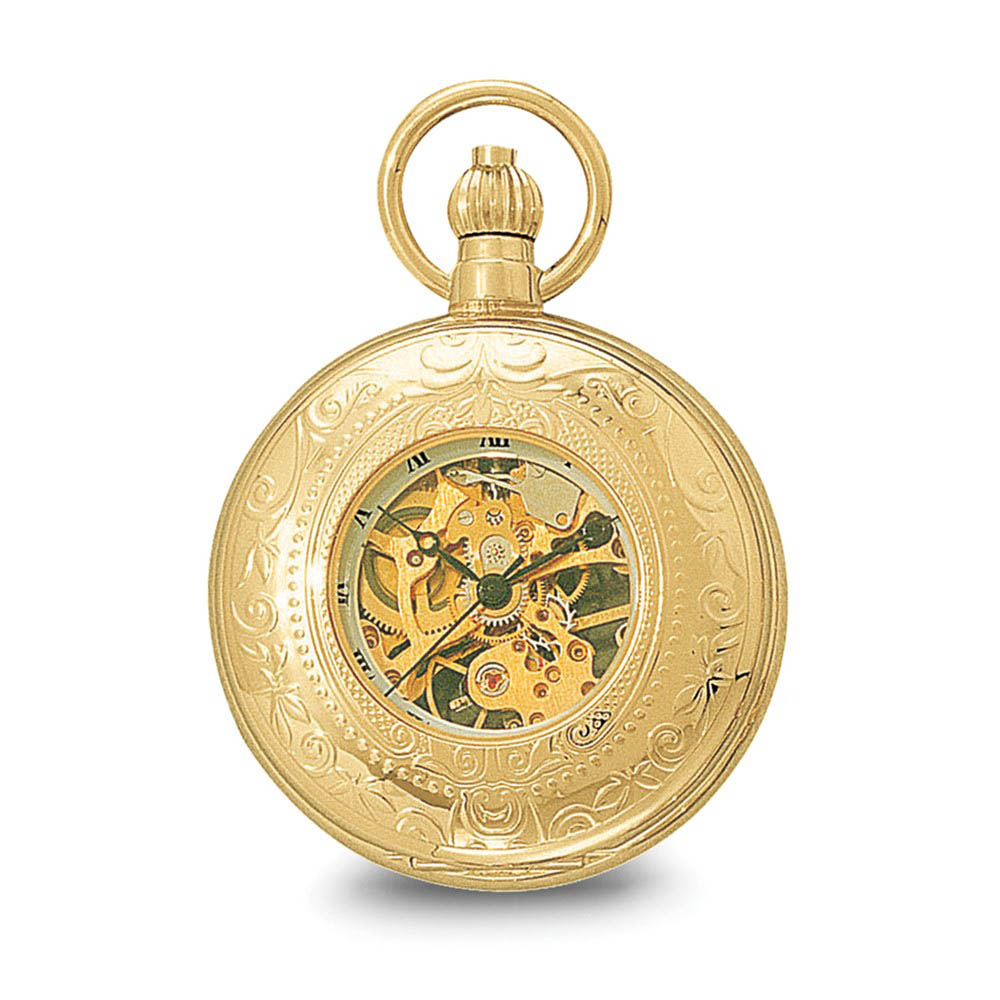 Alternate view of the Charles Hubert Gold Finish Pocket Watch by The Black Bow Jewelry Co.