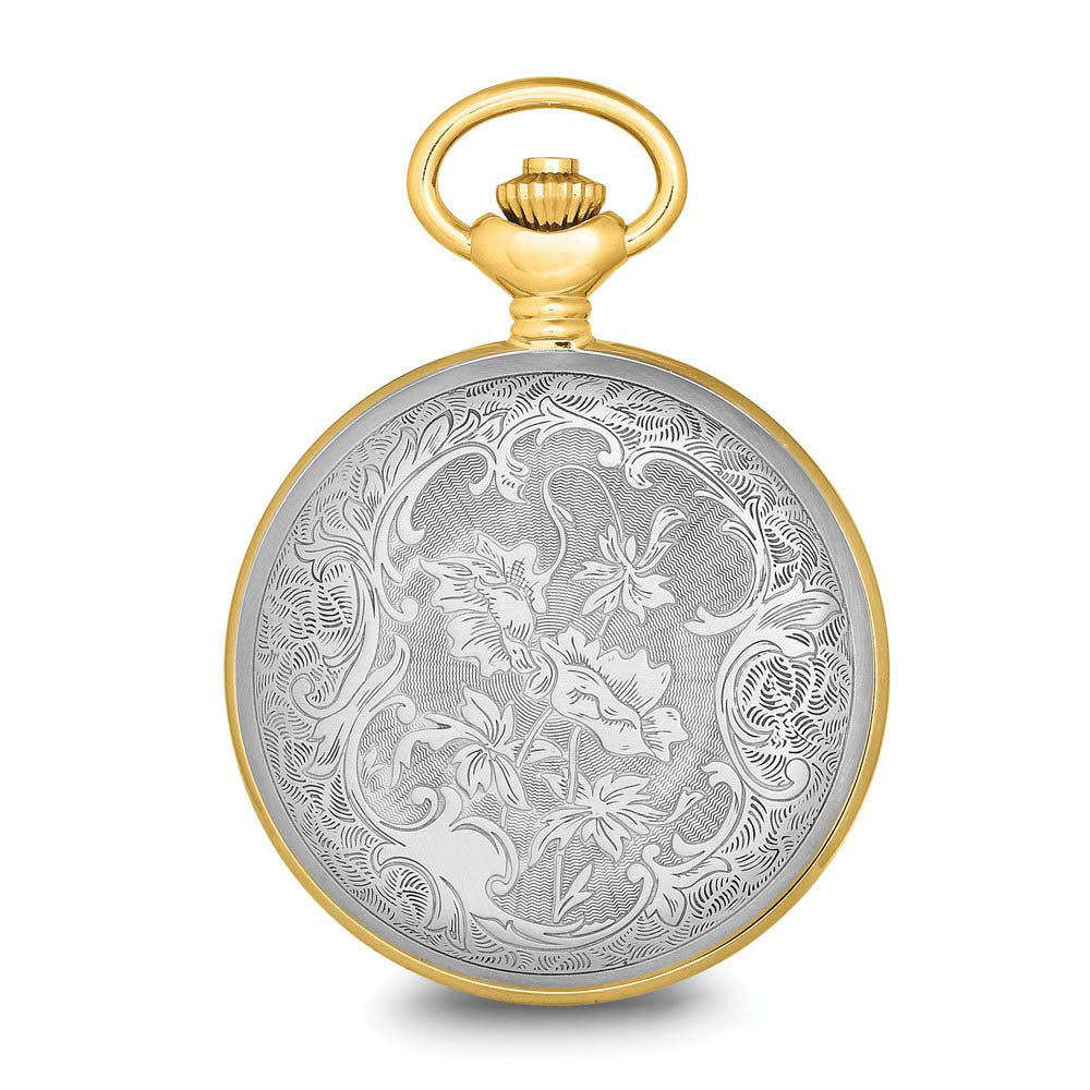 Alternate view of the Charles Hubert Lion Crest Hunter Case Skeleton Dial Pocket Watch by The Black Bow Jewelry Co.