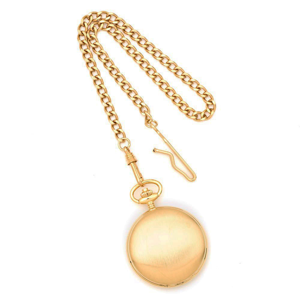 Alternate view of the Charles Hubert Satin Gold Tone Finish White Dial 42mm Pocket Watch by The Black Bow Jewelry Co.