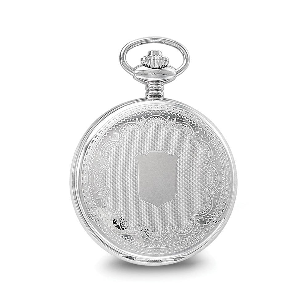 Alternate view of the Charles Hubert 48mm Stainless Steel White Dial with Date Pocket Watch by The Black Bow Jewelry Co.