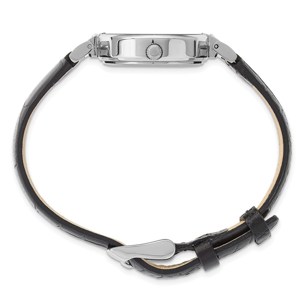 Alternate view of the Chisel Ladies Black Dial Black Leather Watch by The Black Bow Jewelry Co.