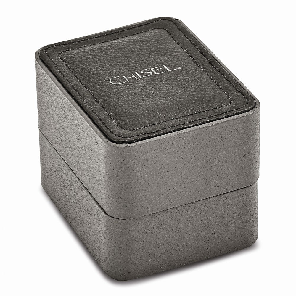 Alternate view of the Chisel Ladies Stainless Steel White Tonneau Dial Watch by The Black Bow Jewelry Co.