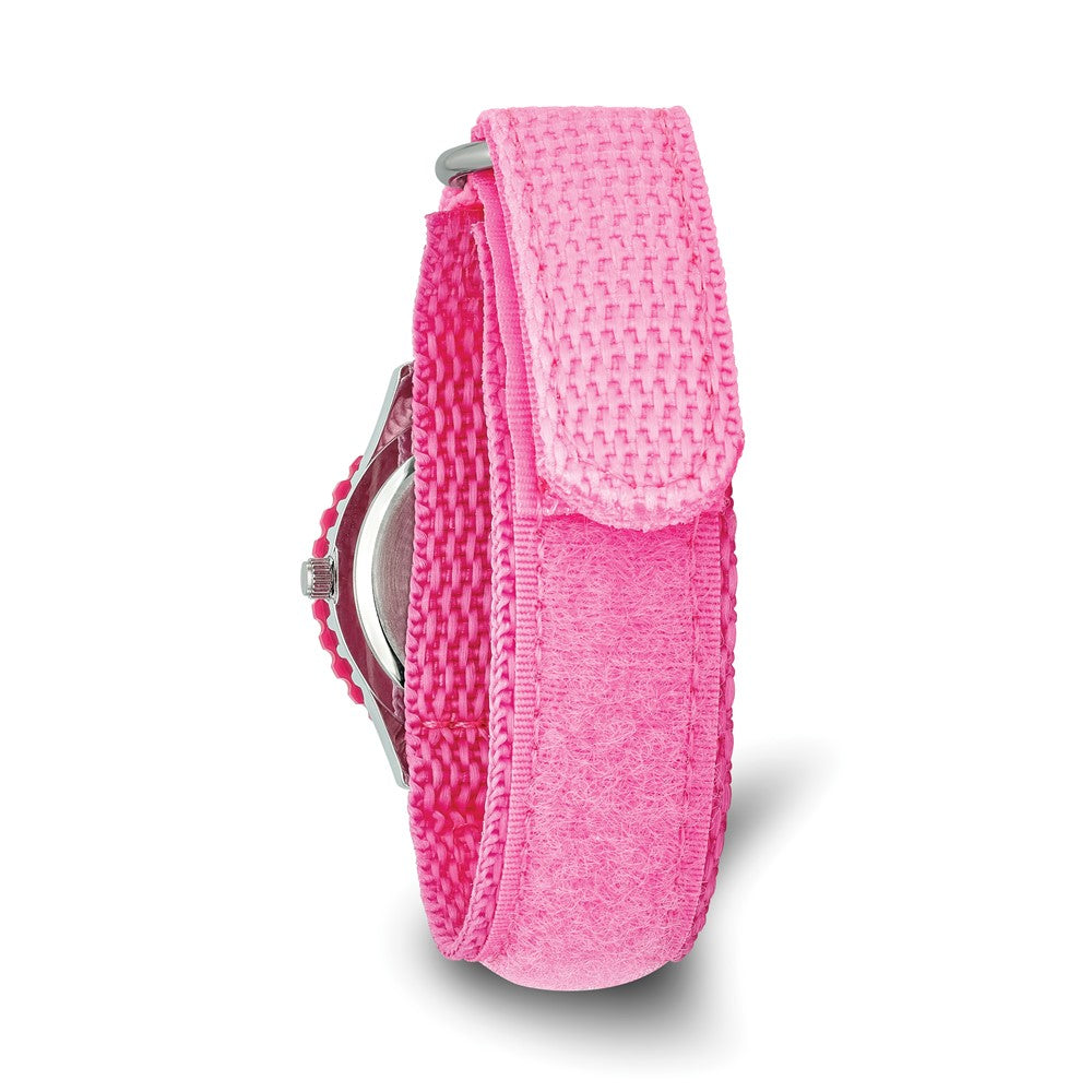 Alternate view of the Disney Girls Princess Pink Velcro Time Teacher Watch by The Black Bow Jewelry Co.