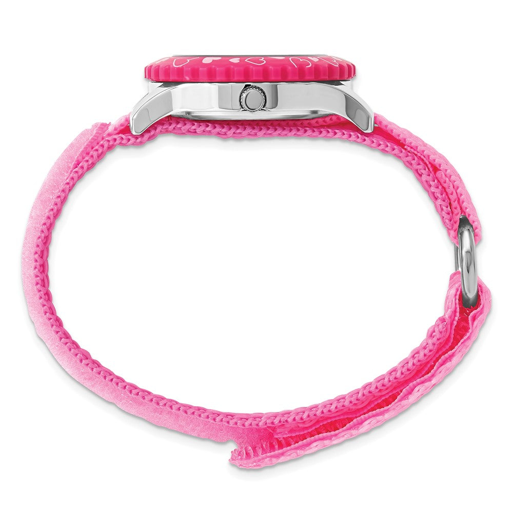 Alternate view of the Disney Girls Princess Pink Velcro Time Teacher Watch by The Black Bow Jewelry Co.