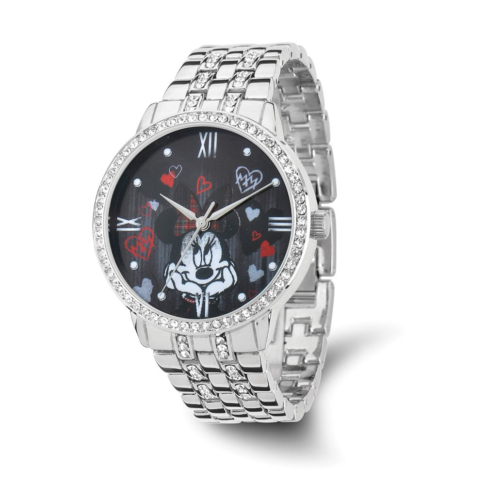 Disney Ladies Minnie Mouse Silver-tone Bracelet Watch, Item W9309 by The Black Bow Jewelry Co.