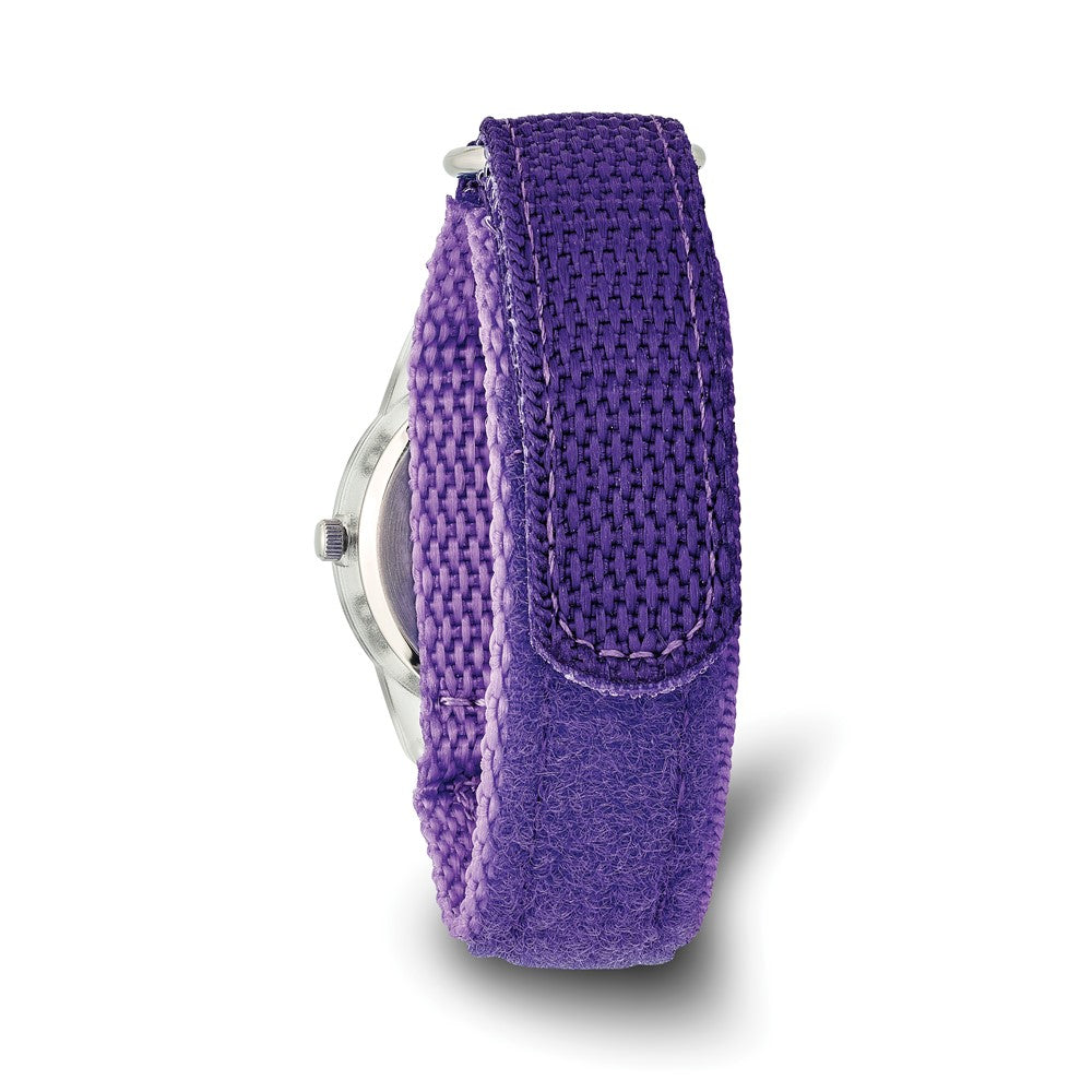 Alternate view of the Disney Girls Princess Ariel Acrylic Purple Nylon Time Teacher Watch by The Black Bow Jewelry Co.