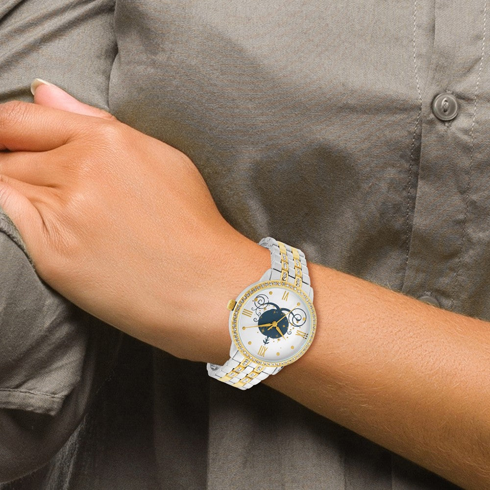 Alternate view of the Disney Ladies Two-tone Cinderella Coach Watch by The Black Bow Jewelry Co.
