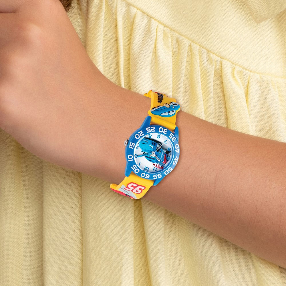Alternate view of the Disney Boys Cars Raoul Acrylic Time Teacher Watch by The Black Bow Jewelry Co.