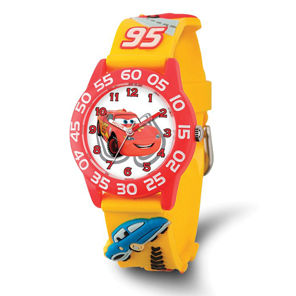 Disney Boys Cars McQueen Acrylic Time Teacher Watch, Item W9405 by The Black Bow Jewelry Co.