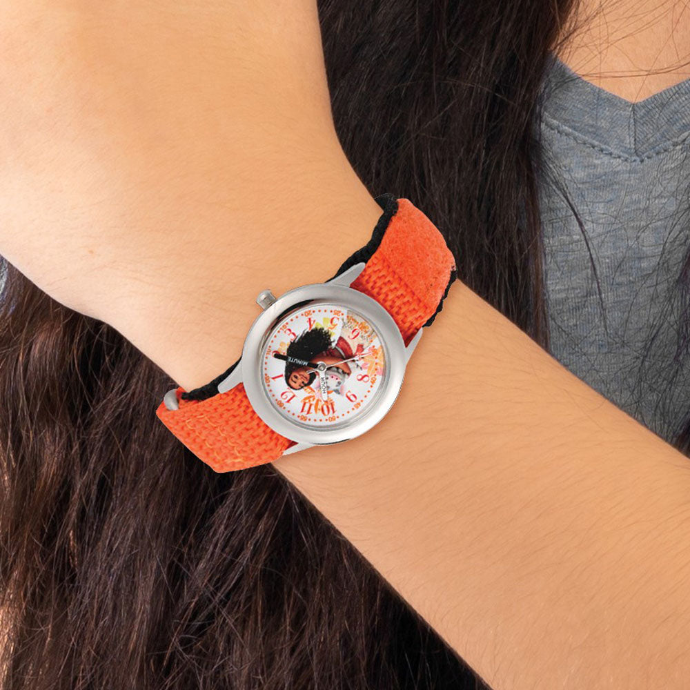 Alternate view of the Disney Girls Moana & Pua Orange Strap Time Teacher Watch by The Black Bow Jewelry Co.