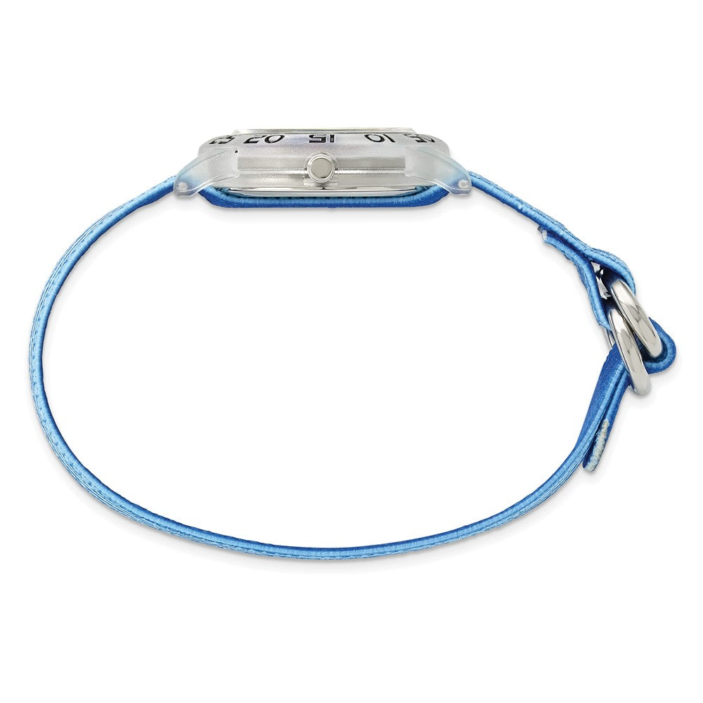 Alternate view of the Disney Girls Moana Blue Strap Acrylic Time Teacher Watch by The Black Bow Jewelry Co.