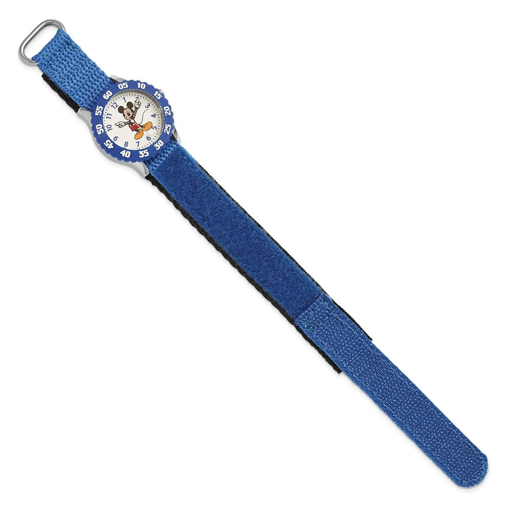 Alternate view of the Disney Boys Mickey Mouse Blue Strap Time Teacher Watch by The Black Bow Jewelry Co.