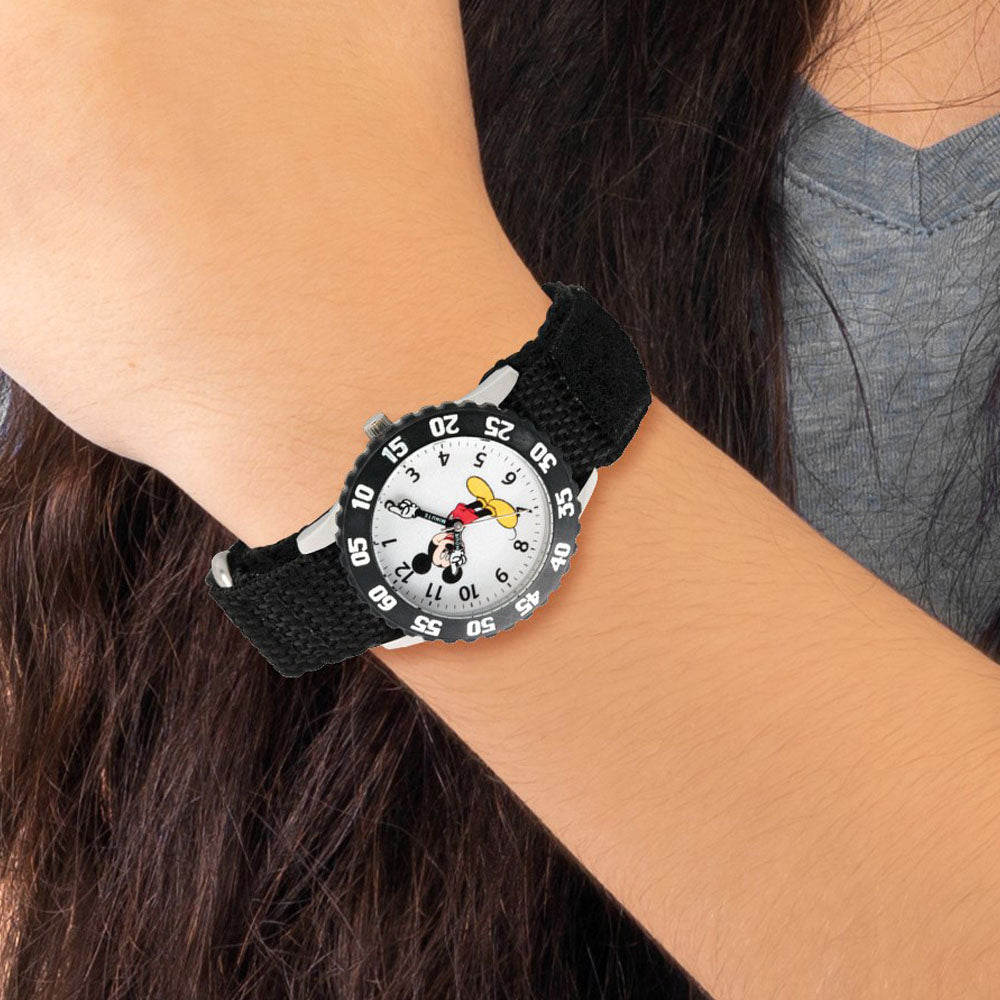 Alternate view of the Disney Boys Mickey Mouse w/Moving Arms Time Teacher Watch by The Black Bow Jewelry Co.