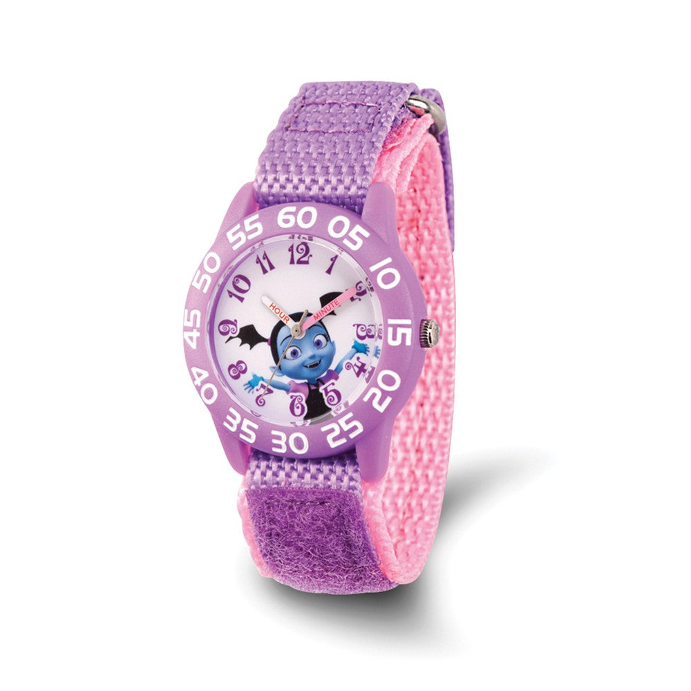 Disney Girls Vampirina Purple Acrylic Time Teacher Watch, Item W9449 by The Black Bow Jewelry Co.