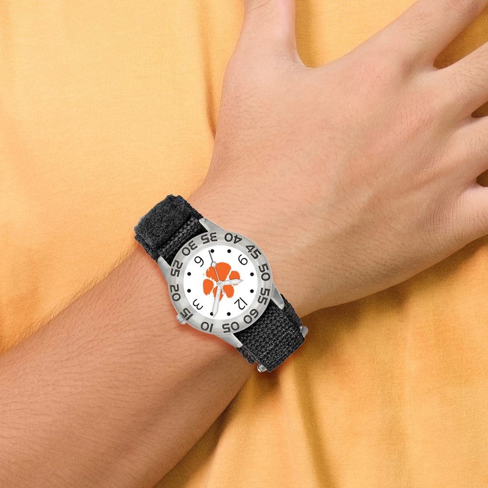 Alternate view of the Kids Clemson University Childs Fan Watch by The Black Bow Jewelry Co.