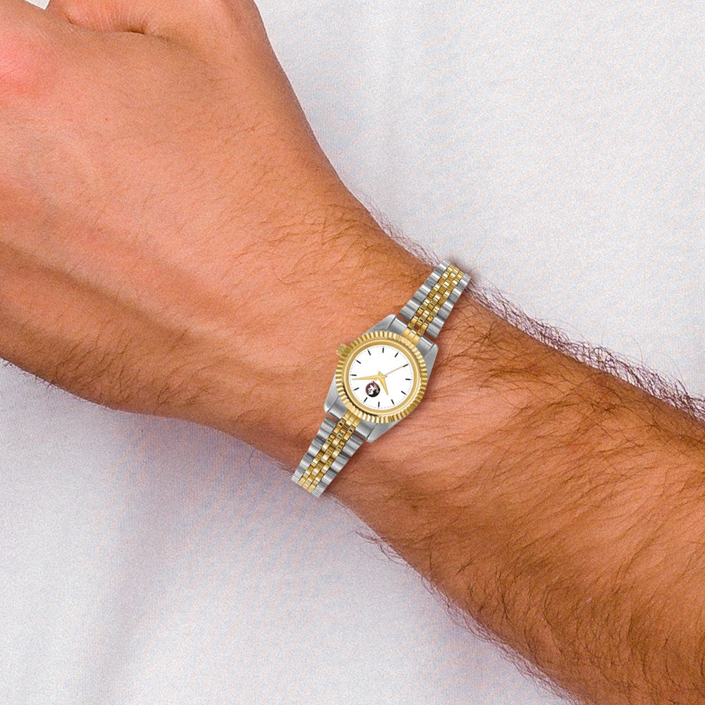 Alternate view of the Ladies Florida State University Pro Two-tone Watch by The Black Bow Jewelry Co.