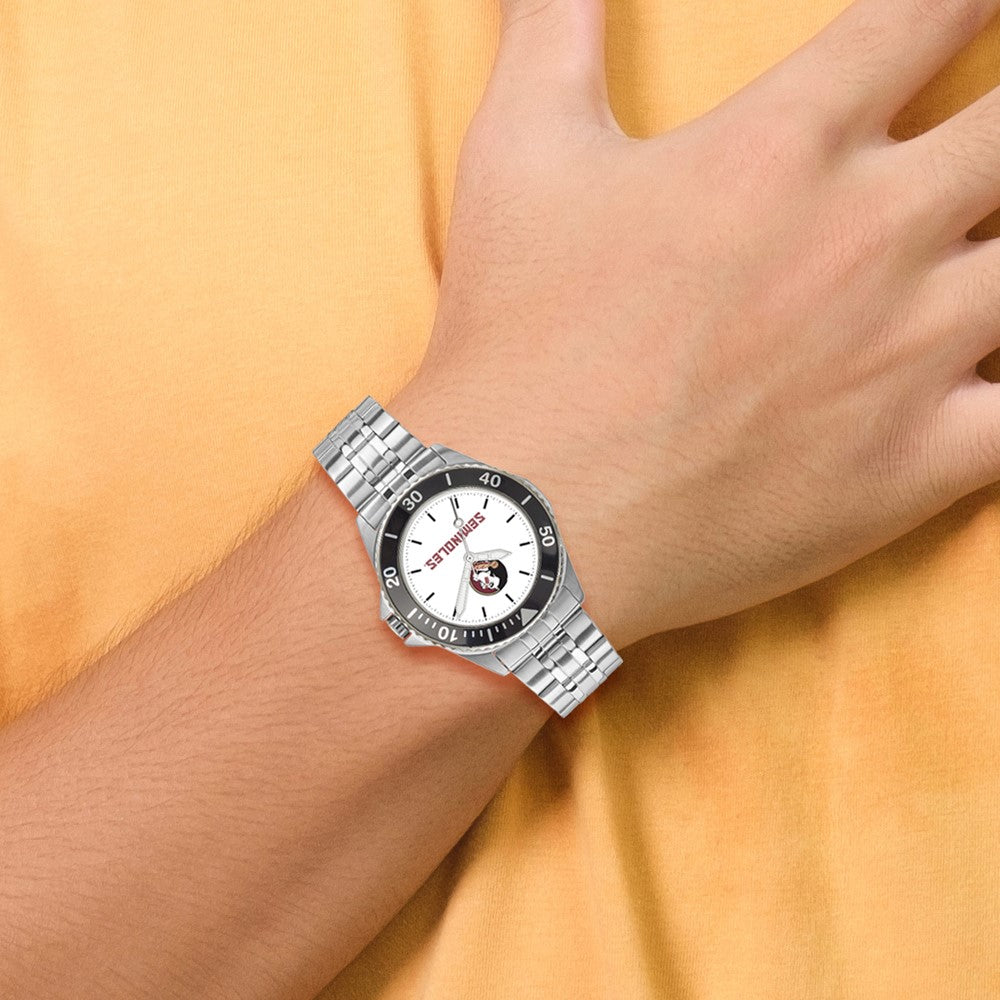 Alternate view of the Mens Florida State University Champion Watch by The Black Bow Jewelry Co.