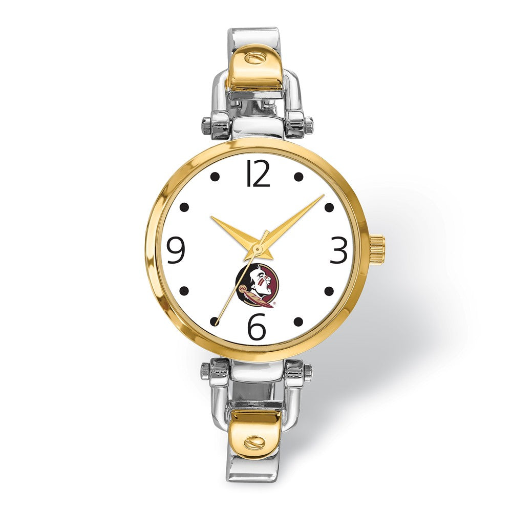 Ladies Florida State University Elegant 2-tone Watch, Item W9543 by The Black Bow Jewelry Co.