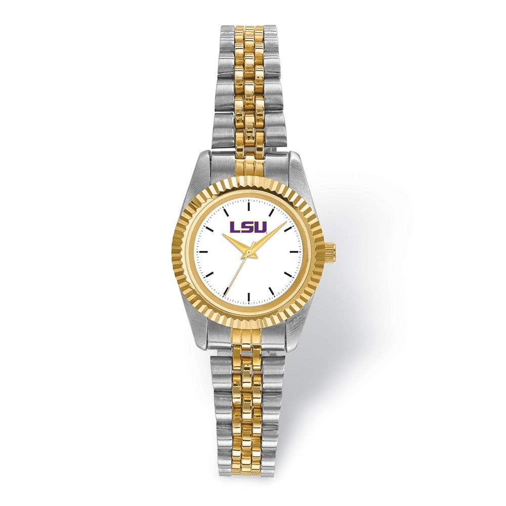 Ladies Louisiana State University Pro Two-tone Watch, Item W9556 by The Black Bow Jewelry Co.