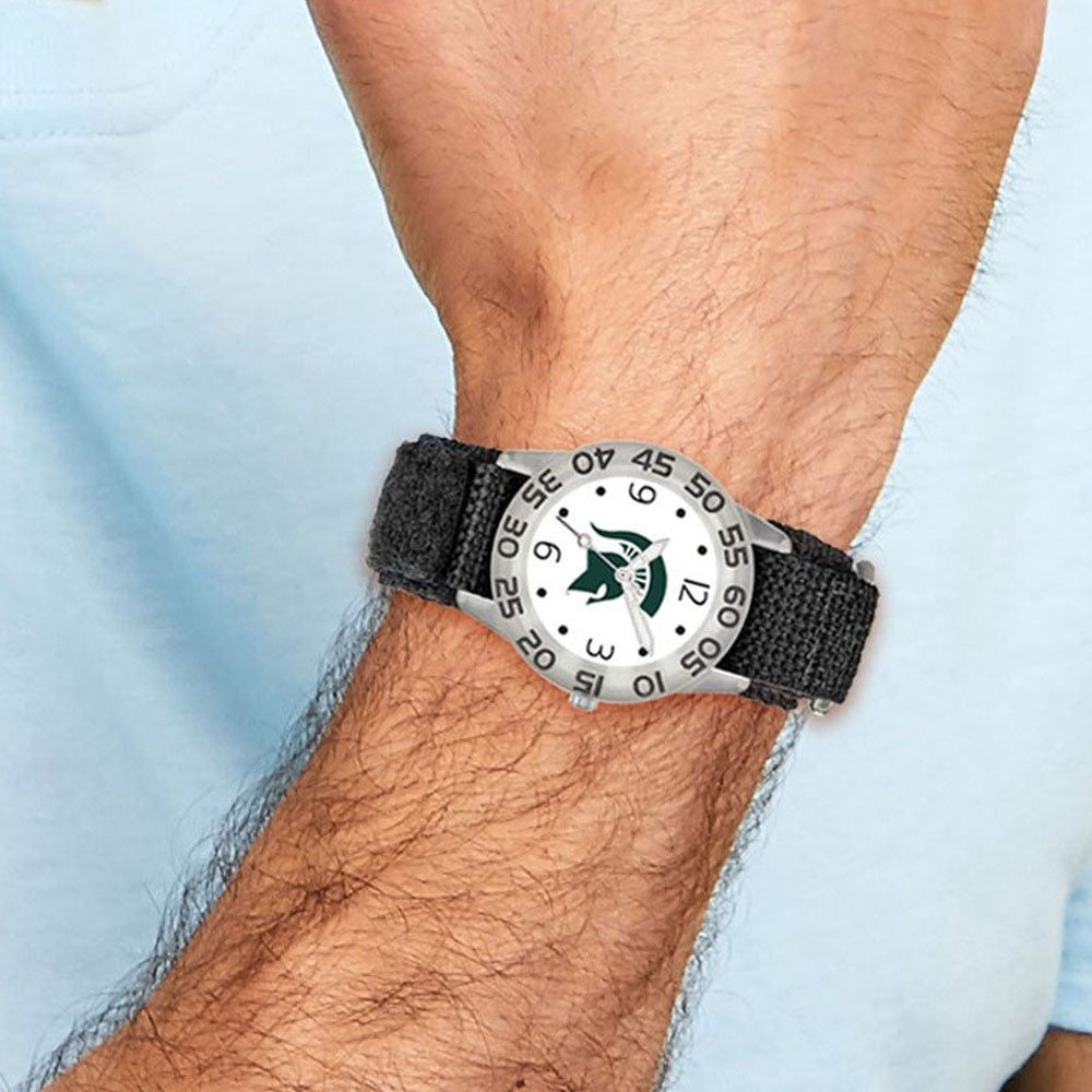 Alternate view of the Kids Michigan State University Childs Fan Watch by The Black Bow Jewelry Co.
