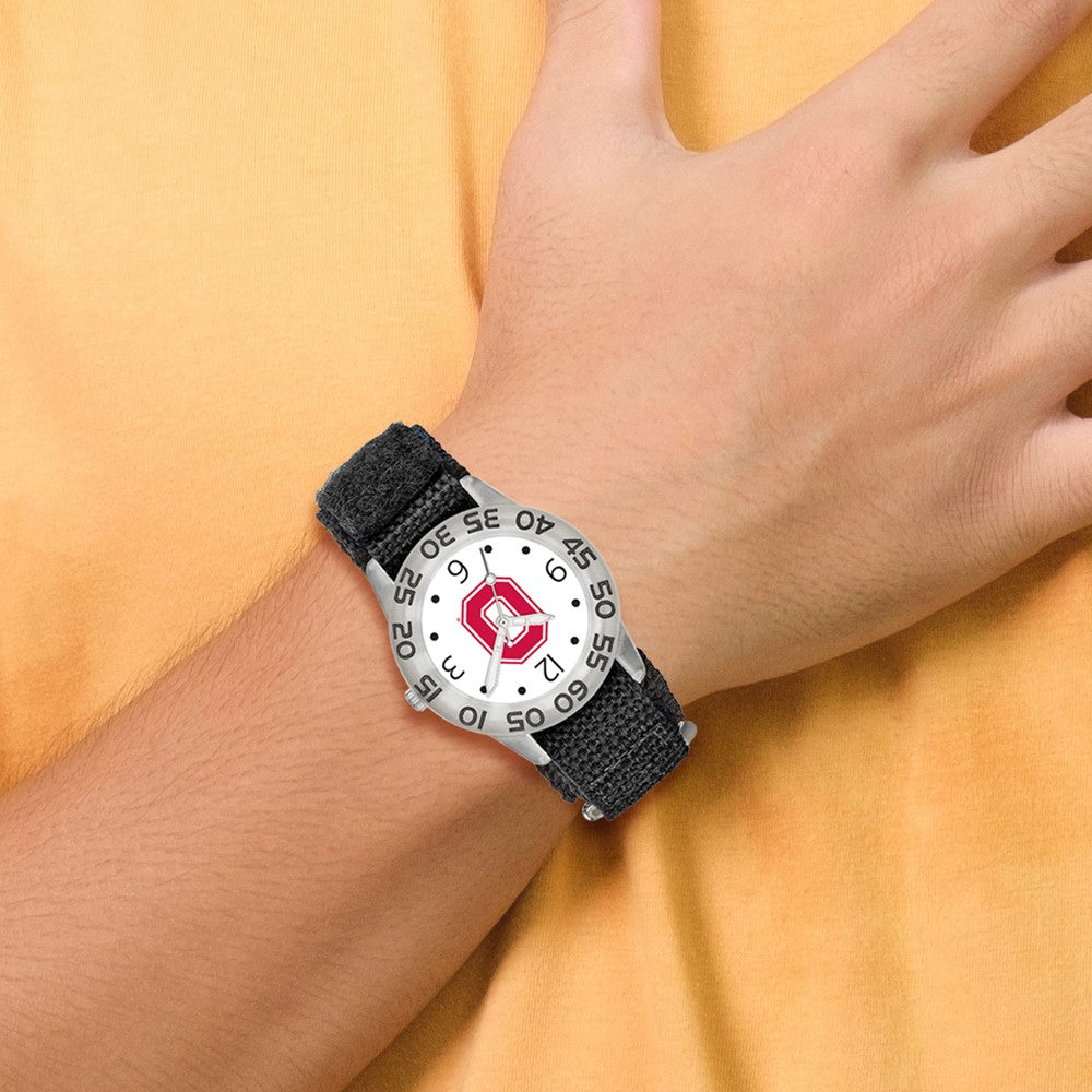 Alternate view of the Kids Ohio State University Childs Fan Watch by The Black Bow Jewelry Co.