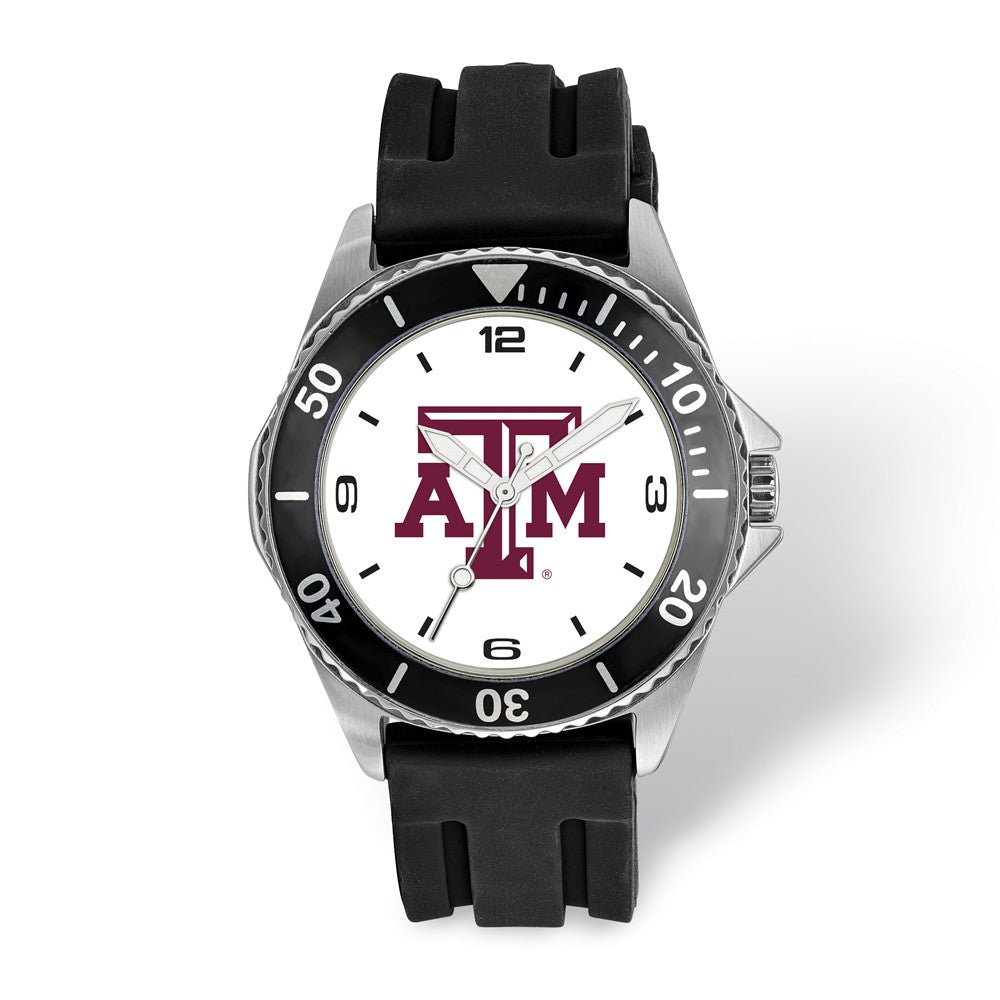 LogoArt Mens Texas A&M University Collegiate Watch, Item W9588 by The Black Bow Jewelry Co.