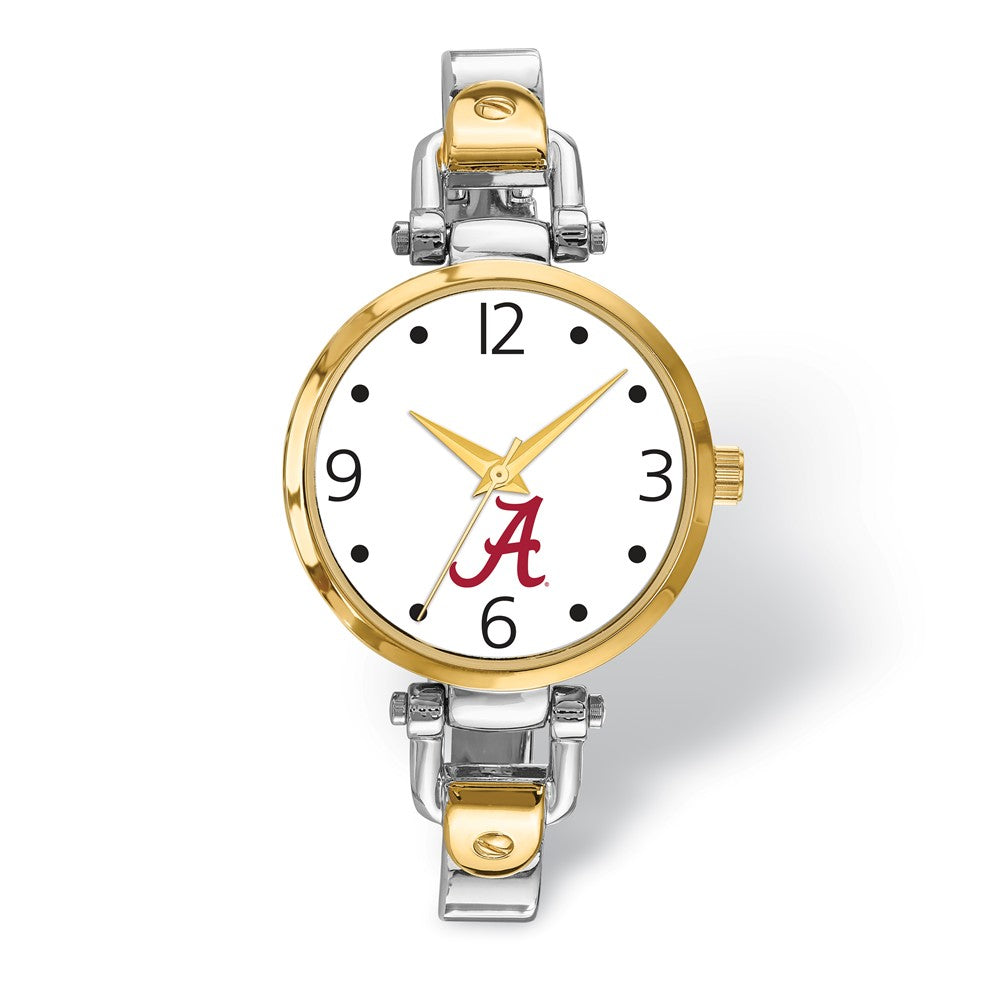 Ladies University of Alabama Elegant 2-tone Watch, Item W9601 by The Black Bow Jewelry Co.
