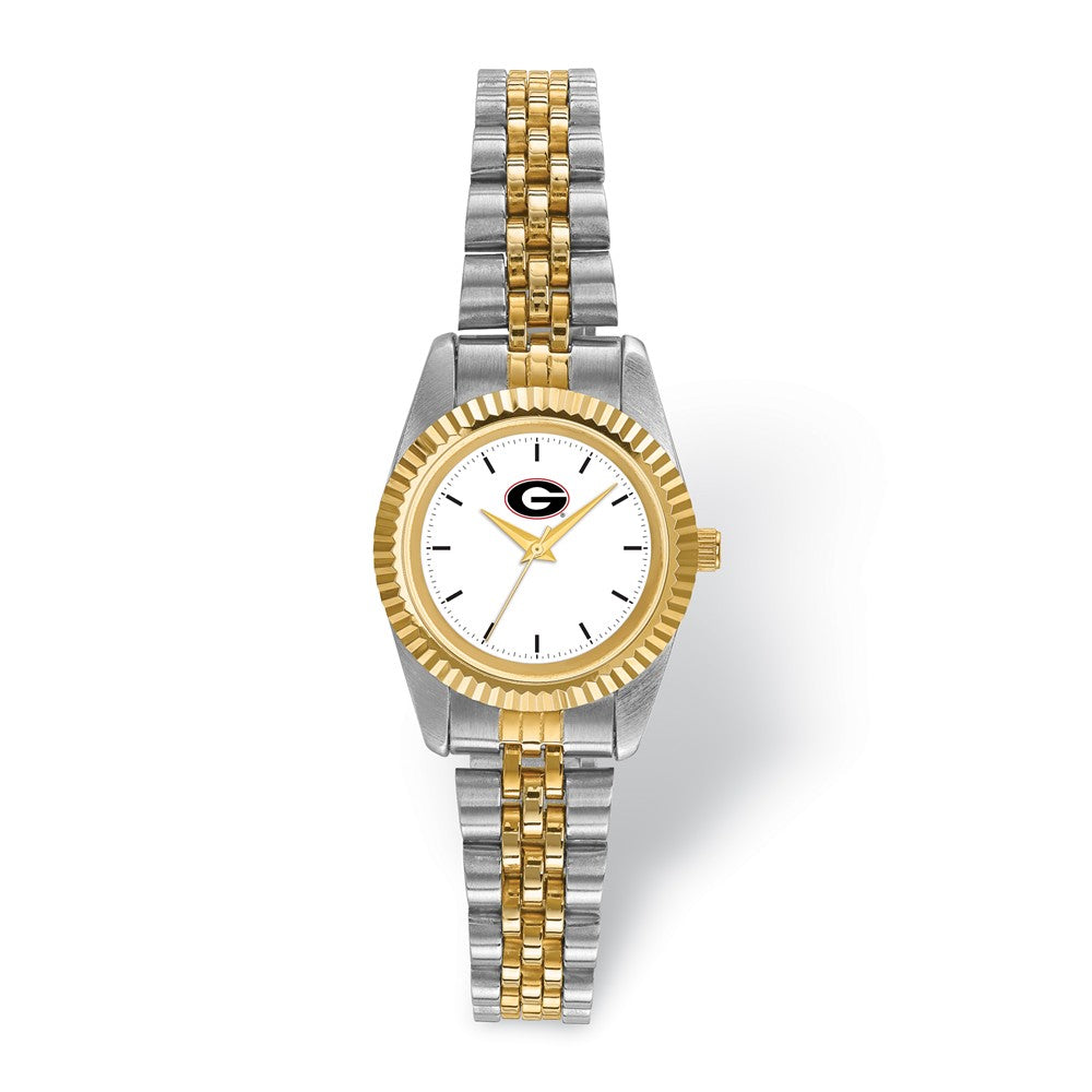 Ladies University of Georgia Pro Two-tone Watch, Item W9626 by The Black Bow Jewelry Co.