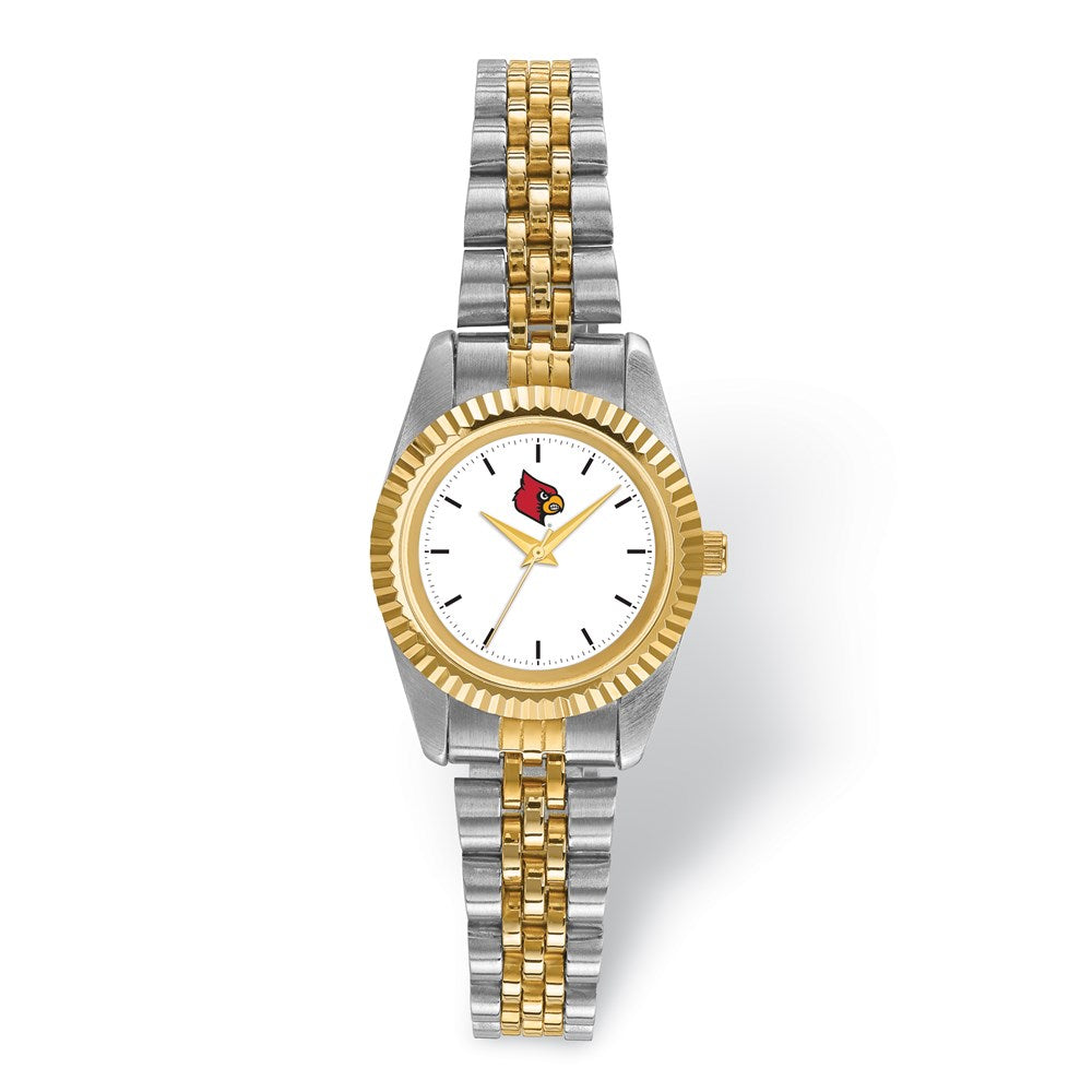 Ladies University of Louisville Pro Two-tone Watch, Item W9663 by The Black Bow Jewelry Co.