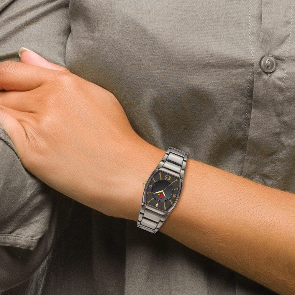 Alternate view of the Mens University of Louisville Executive Black-plated Watch by The Black Bow Jewelry Co.