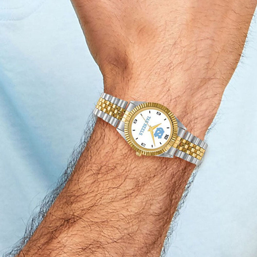 Alternate view of the Mens University of North Carolina Pro Two-tone Watch by The Black Bow Jewelry Co.
