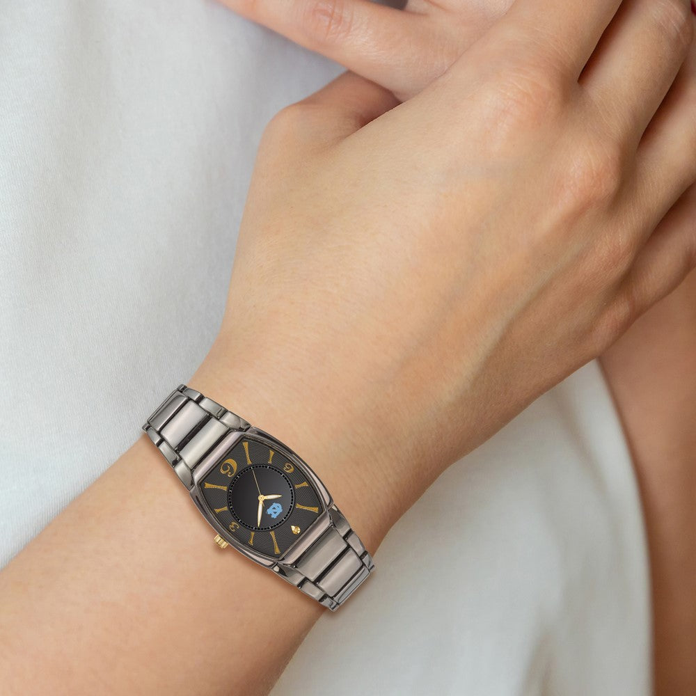 Alternate view of the Mens University of North Carolina Executive Black-plated Watch by The Black Bow Jewelry Co.