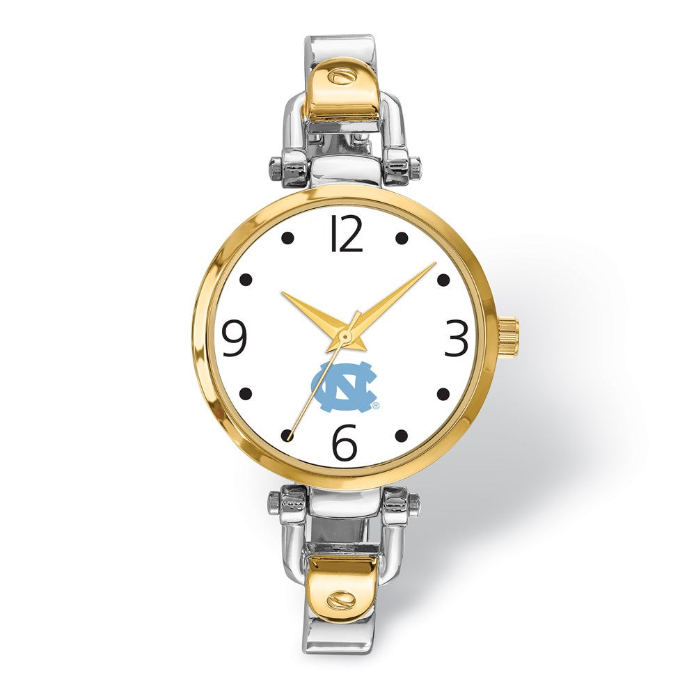 Ladies University of North Carolina Elegant 2-tone Watch, Item W9680 by The Black Bow Jewelry Co.