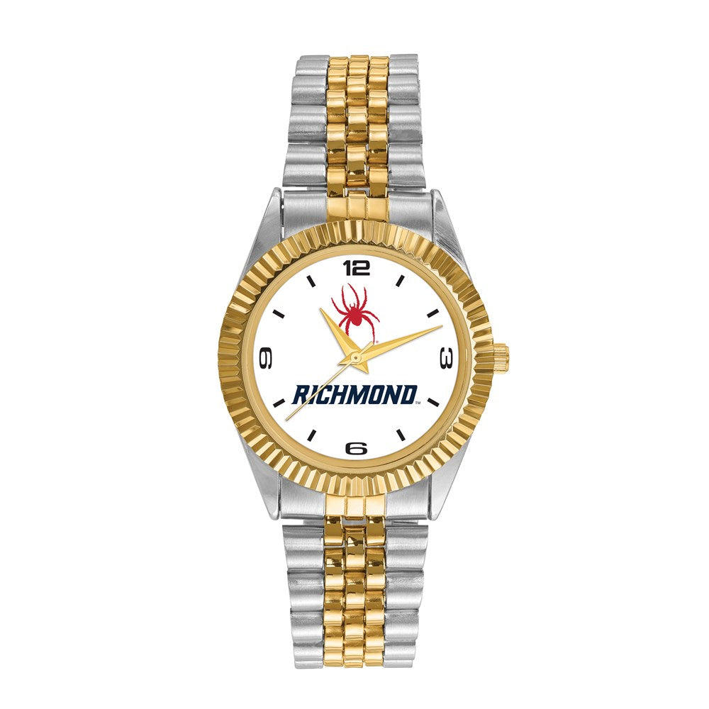 Mens University of Richmond VA Pro Two-tone Watch, Item W9682 by The Black Bow Jewelry Co.