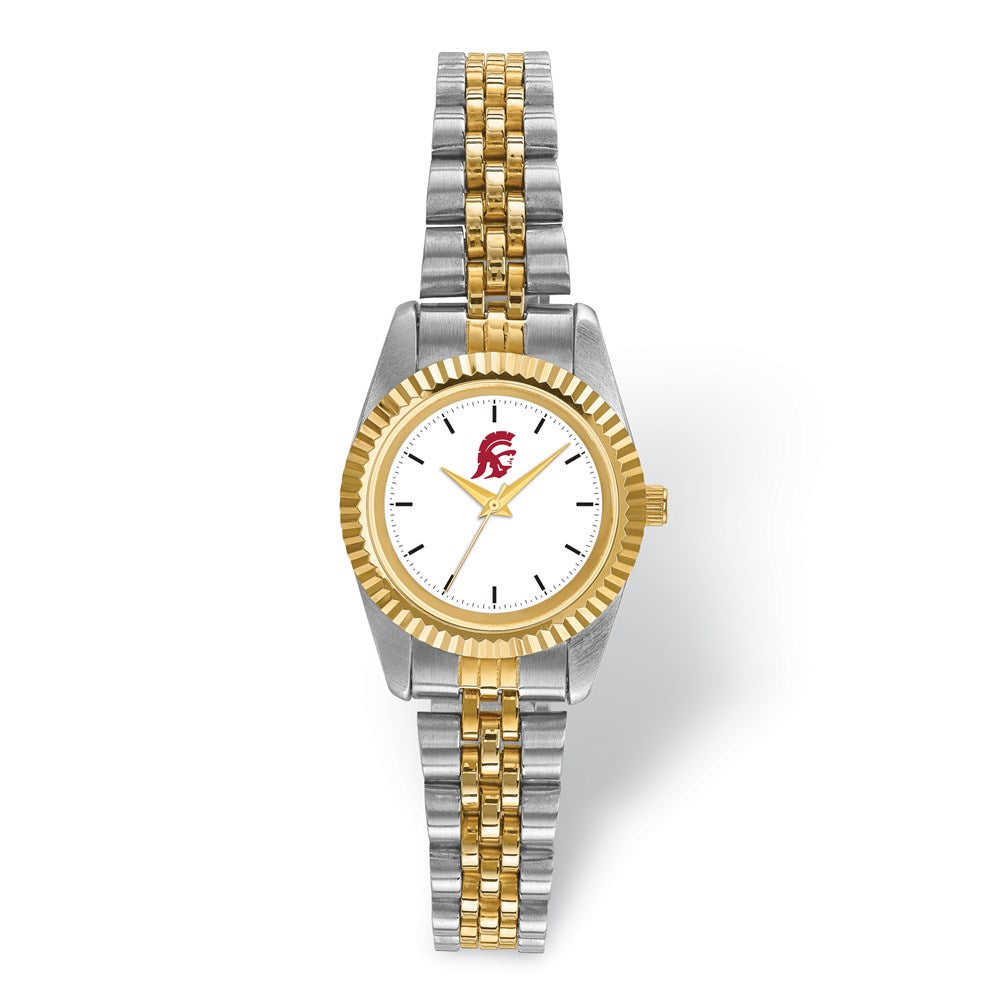 Ladies University of Southern California Pro Two-tone Watch, Item W9685 by The Black Bow Jewelry Co.