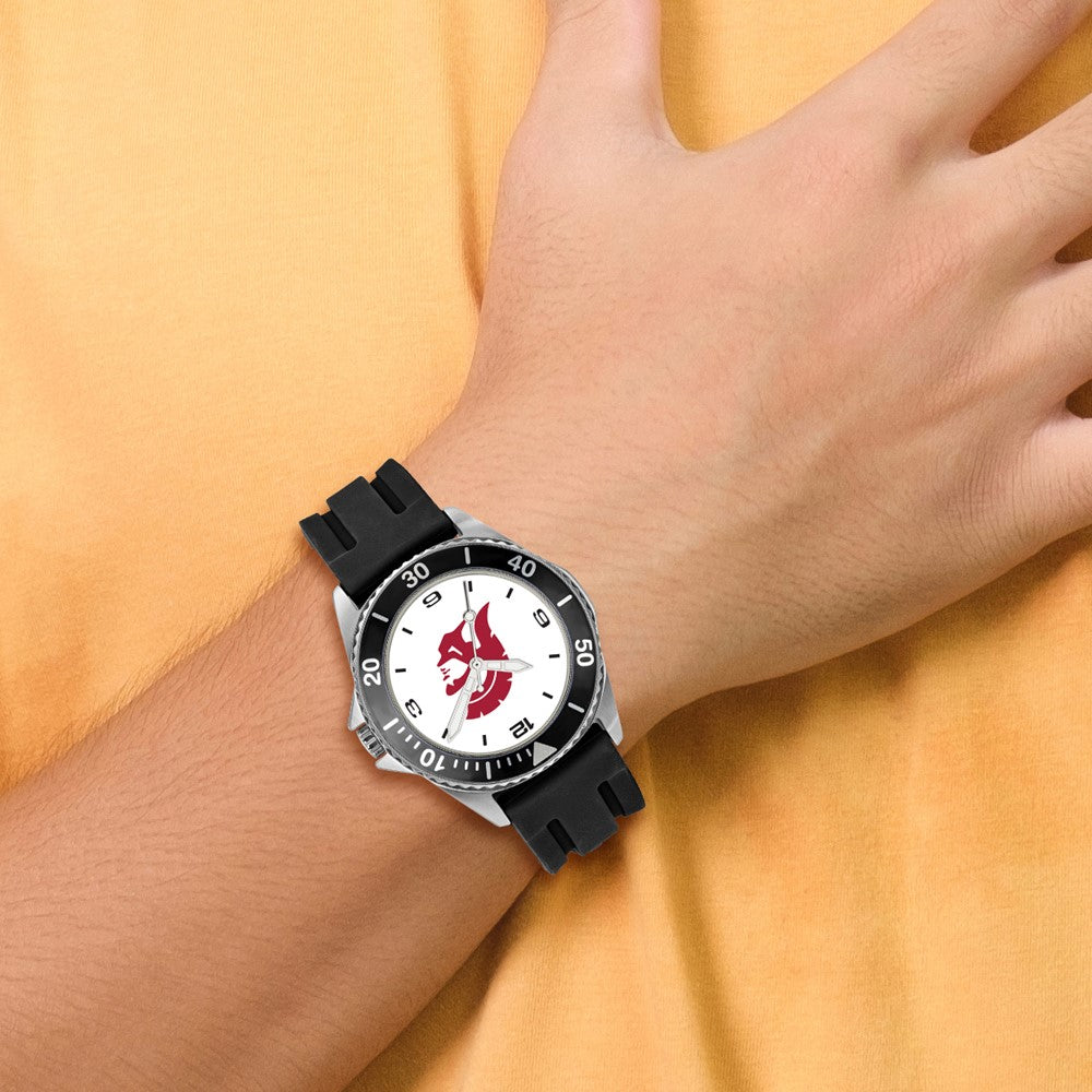 Alternate view of the Mens University of Southern California Collegiate Watch by The Black Bow Jewelry Co.
