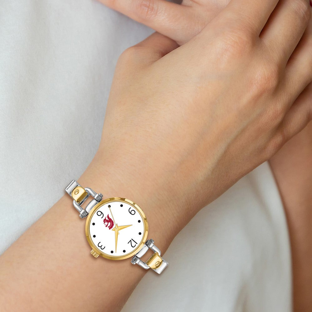 Alternate view of the Ladies University of Southern California Elegant 2-tone Watch by The Black Bow Jewelry Co.