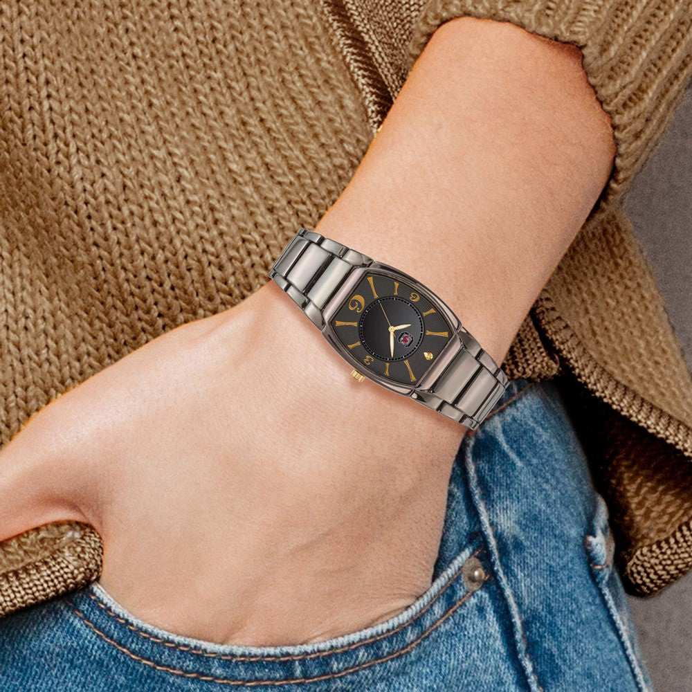 Alternate view of the Mens University of South Carolina Executive Black-plated Watch by The Black Bow Jewelry Co.