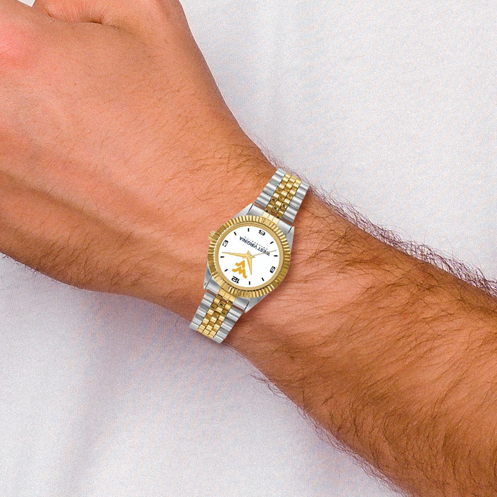 Alternate view of the Mens West Virginia University Pro Two-tone Watch by The Black Bow Jewelry Co.